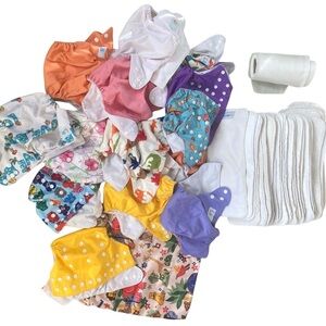 Alva Baby LBB Cloth Diaper Lot Girls Used